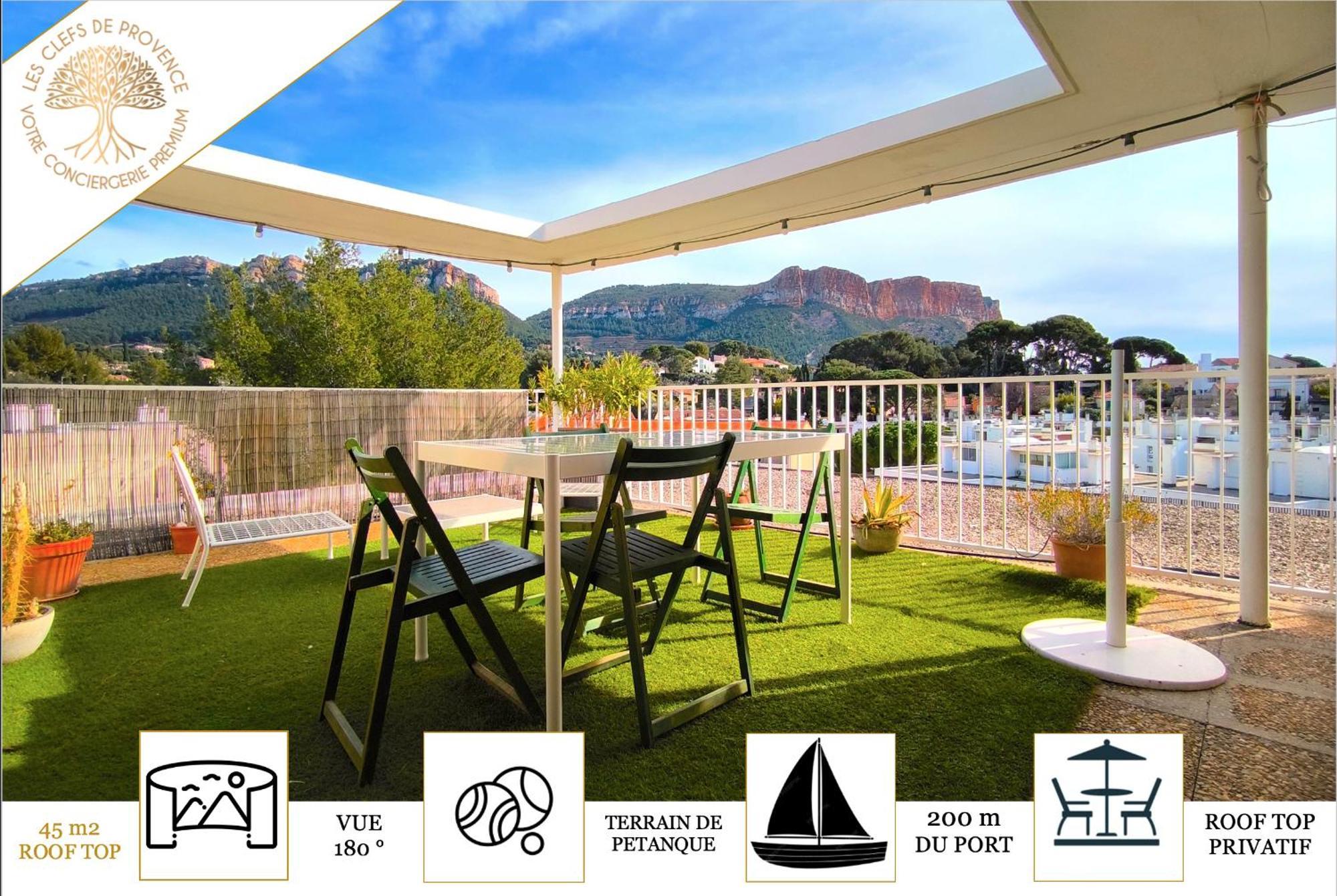 Sunset Garden - Roof Top 45 M2 Vue Mer / Cap Canaille كاسيس المظهر الخارجي الصورة
